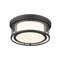 Z-Lite Willow 3 Light Flush Mount, Bronze & Inner White and Outer Clear 426F16-BRZ - alternate 5